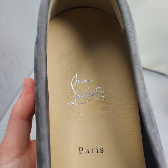 Christian Louboutin MENS Chambeliboat Grey Boat Shoe main image 6